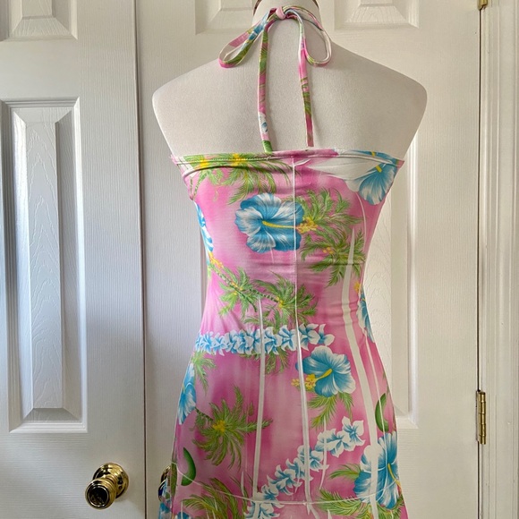 Ocean drive pink floral beach dress - Picture 2 of 2